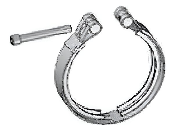 Abraçadeira Inox 5 Poleg Escapamento Volvo Fh Fm Euro 3 E 5