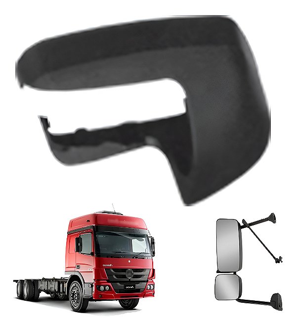 Capa Inferior Braço Retrovisor Mb Axor/atego 2007 A 2013 Esq