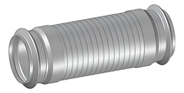 Tubo Flexível Inox 3,5 Po Escape Ivec Tector 260e22 260e25