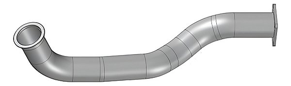 Tubo Cano Saída Escapamento Vw 17.300 A 40.300 2000 Em Diant