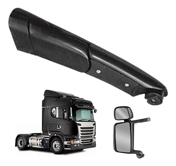 Braco Retrovisor Scani T/r 114/124 P/g/r Esquerdo Aluminio