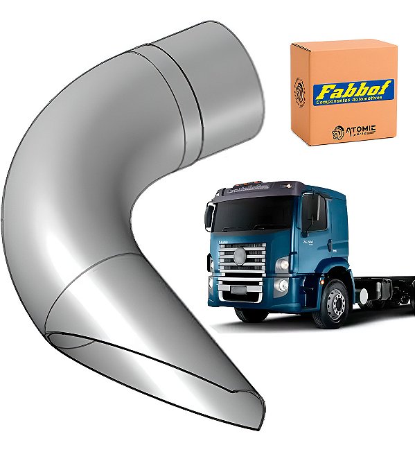 Tubo Saida Silencioso 4 Vw Const 17.280/24.280 Advant Euro 5