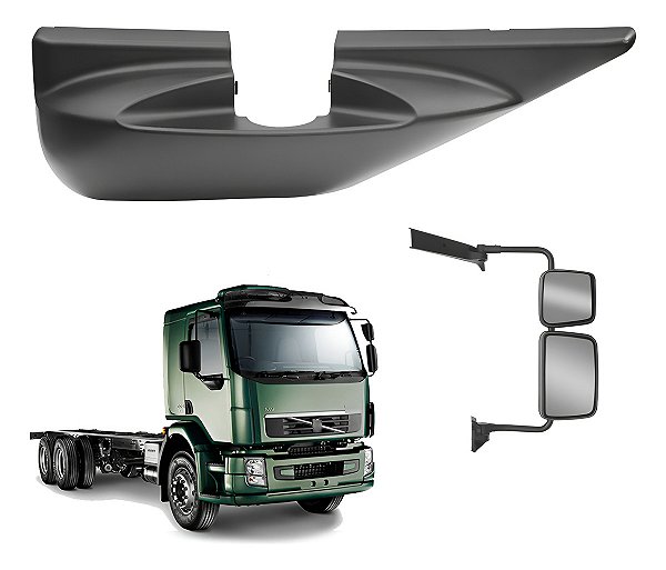 Capa Acabament Inferior Retrovisor Volvo Vm 2006 Em Diant Ld