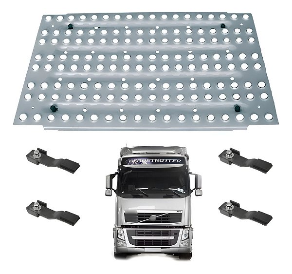 Plataforma Volvo Fh Pisante Chassi Passarela Chapa Estribo