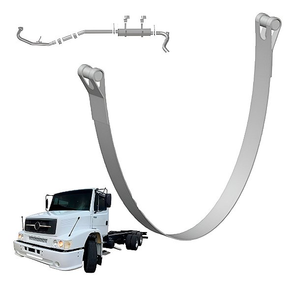Cinta Silencioso Mb 1620/1622 Com Fixadores 2003 Em Diante