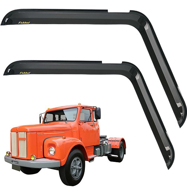 Par 2 Calhas Porta Scania L 111 Jacare Acrilico