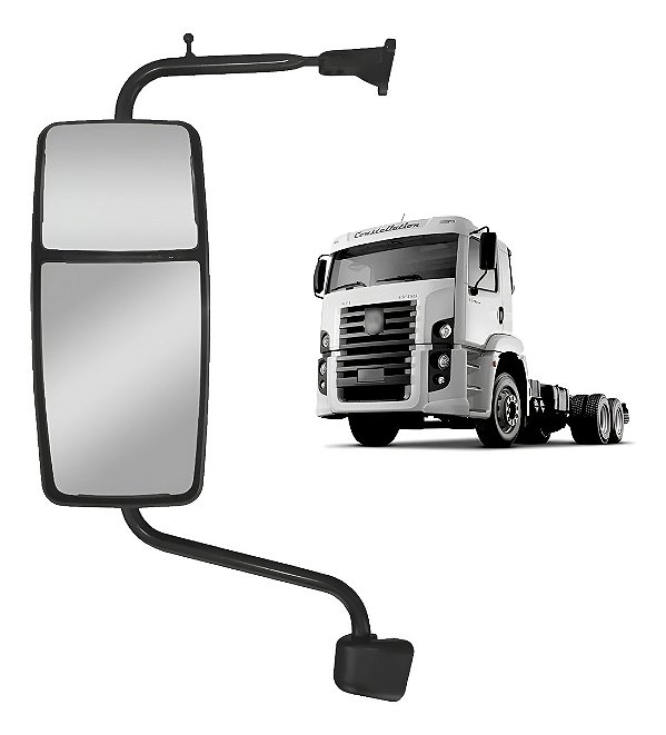 Retrovisor Bifocal Vw Constellation 2012/2021 Convx Esquerdo