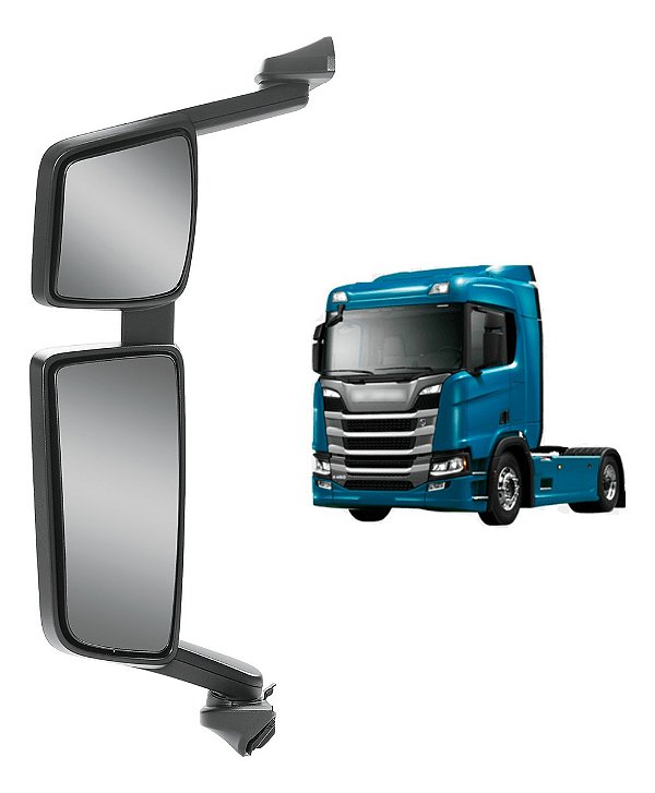 Espelho Retrovisor Scani P/g/r/s Ntg 2019 A 2021 Convexo Le