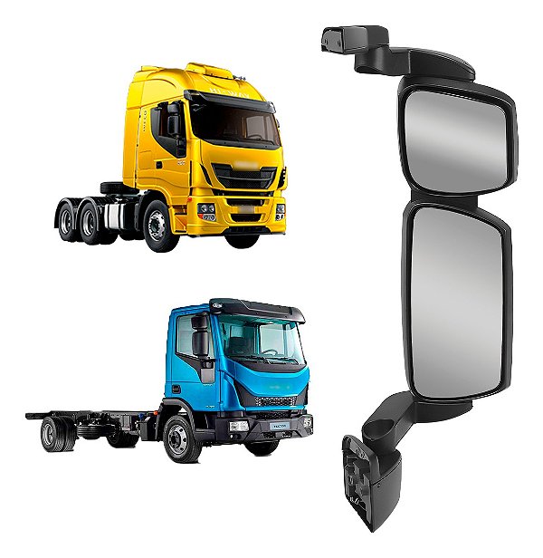 Retrovisor Ivec Hiway / Tector 9.190/11.190 Desembaçador Ld