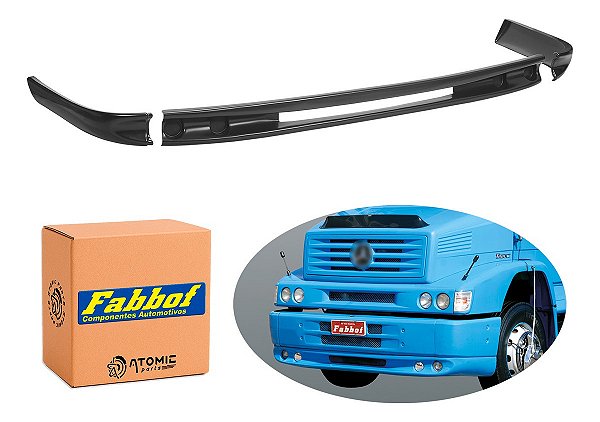 Spoiler Bigode Saia Parachoque Mb 1318 1620 1622 2000 A 2011 Preto