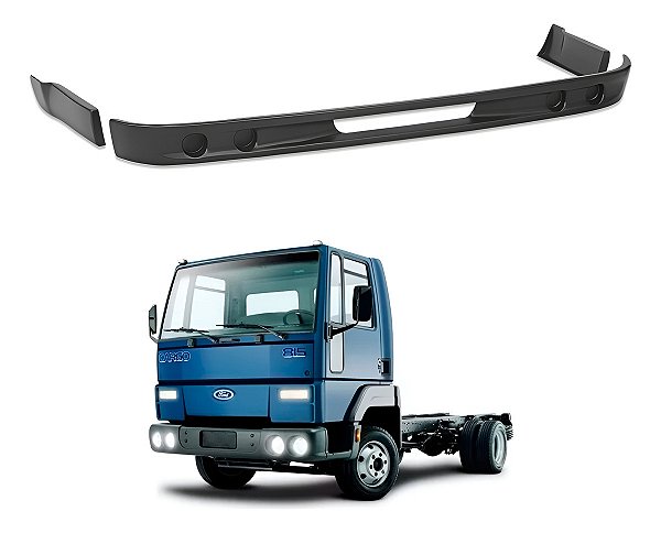 Spoiler Bigode Saia Para-choque Cargo 712 / 815 2000 A 2011 Preto