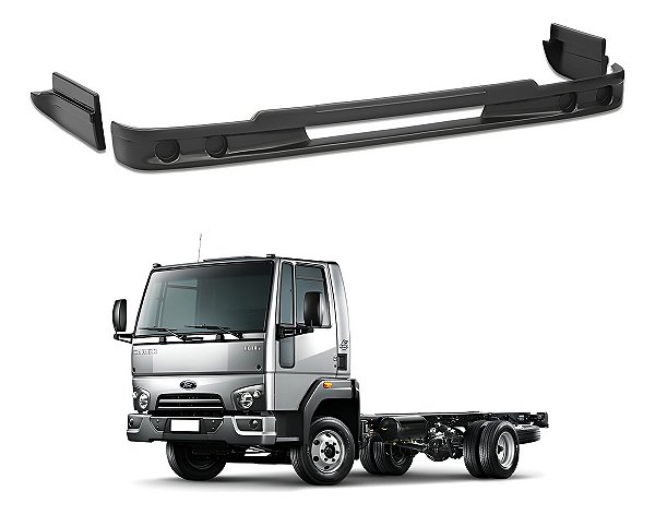 Spoiler Saia Para Choque Ford Cargo 816 1119 Euro5 2014 A 19 Preto