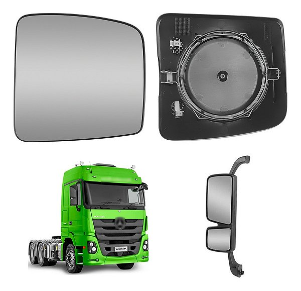Lente Vidro Retrovisor Menor Mb Actros Convexo Esquerdo