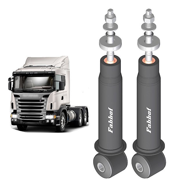 Par Amortecedor Scania R 440 2013 Suspensão Cabine
