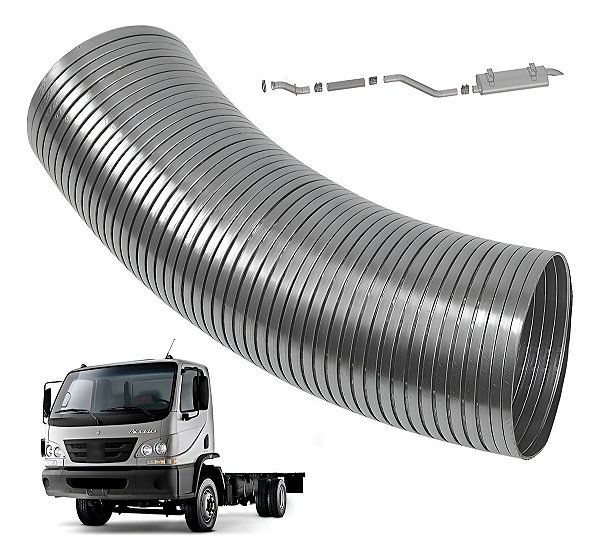 Flexível Cano Escapament Mercedes Accelo 915 Até 2011 Euro 3