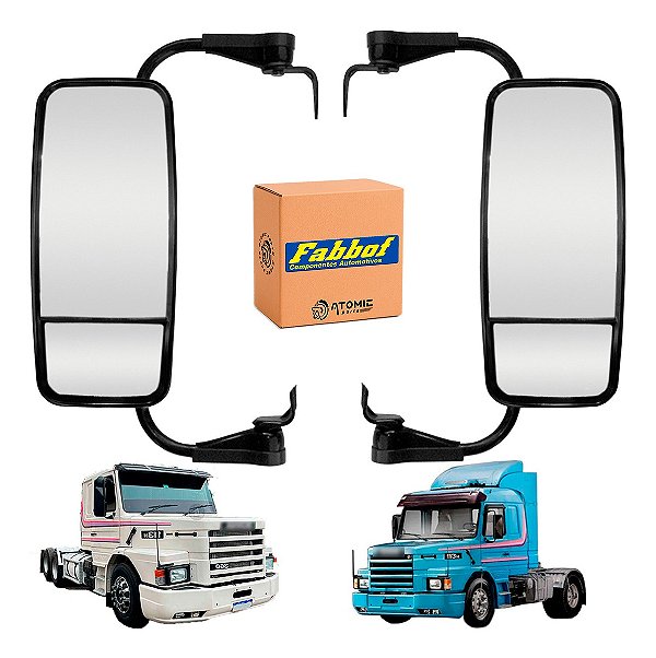 Par Espelho Retrovisor Scani T/r 112/113/142/143 Convexo