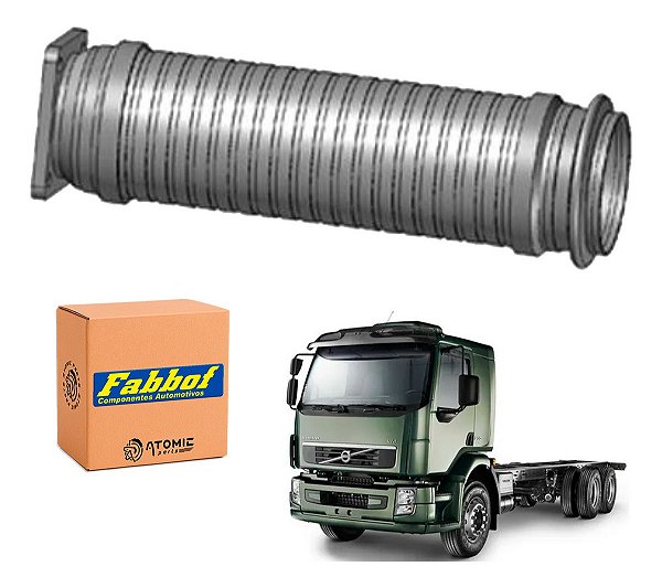 Flexível Escapamento Volvo Vm 210/260/310 2006 A 2011 Euro 3