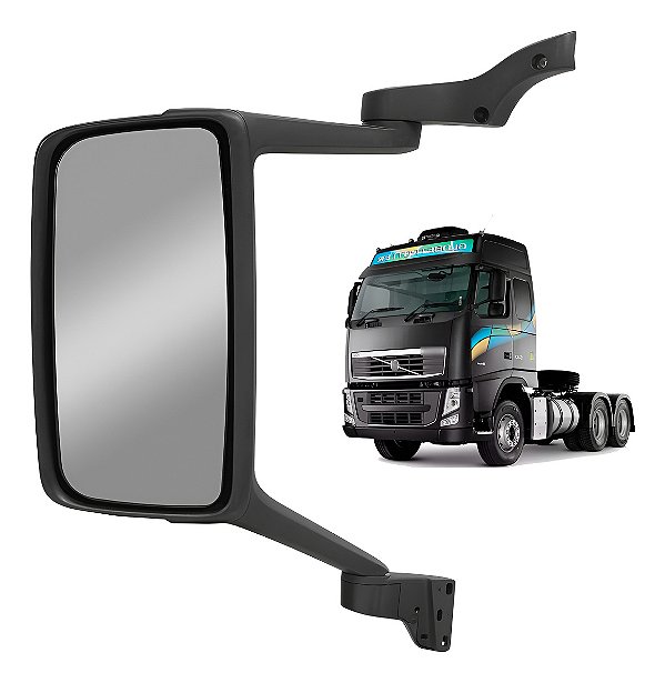 Conj Espelho Retrovisor Volvo Fh Fm 2010 A 2021 Lado Esquerd