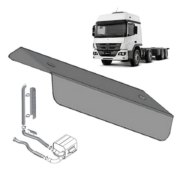 Defletor Menor Escapamento Mb Atego 1726 / 2426 - Euro 5