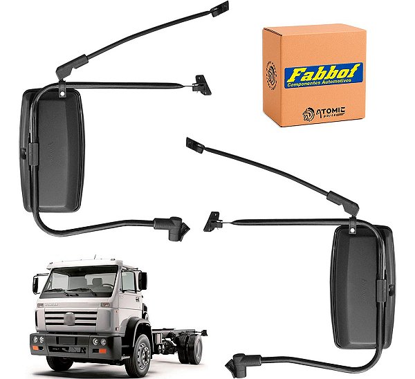 Conjunto Espelho Retrovisor Vw 17.210/31310 Convexo 3/4 19mm