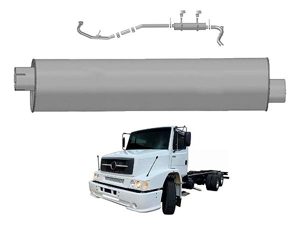 Silencioso Caminhão Mercedes Benz 1620/1622 2003 Em Diante