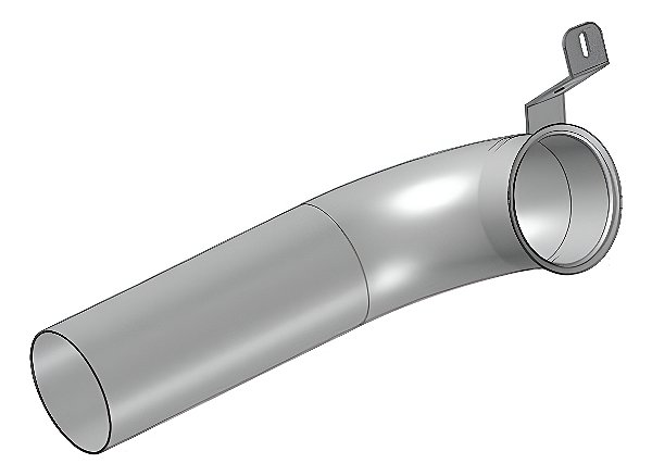 Tubo Cano Curto Escape Catalisador Scani R 2019 - Euro 5