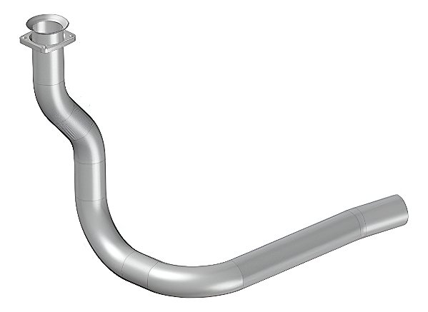 Tubo Cano Motor 3,5 Polegadas Escapamento Scania L 111