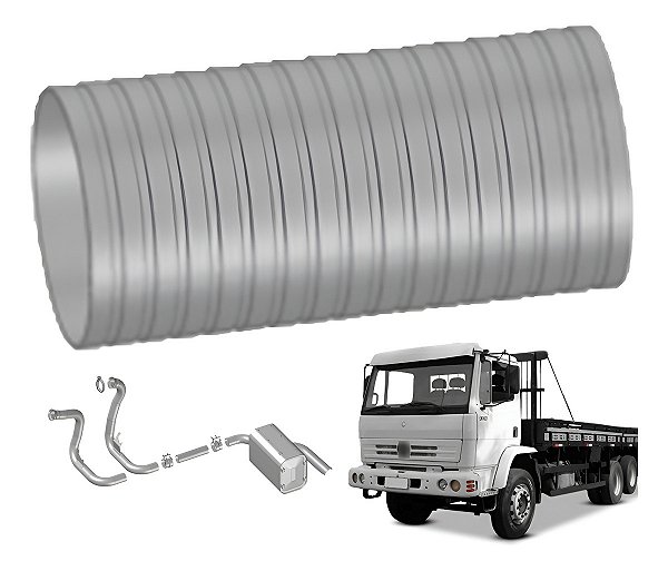 Flexível Inox Escapamento Mb 1728 2423k Elet Até 2011 Euro 3