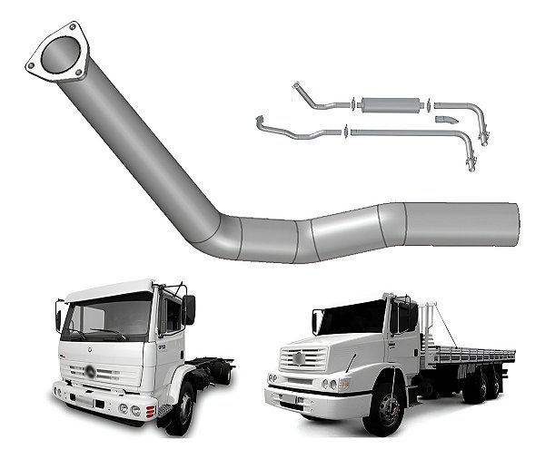 Tubo Cano Escapamento Mercedes Benz 1218 A 2418 - Euro 3