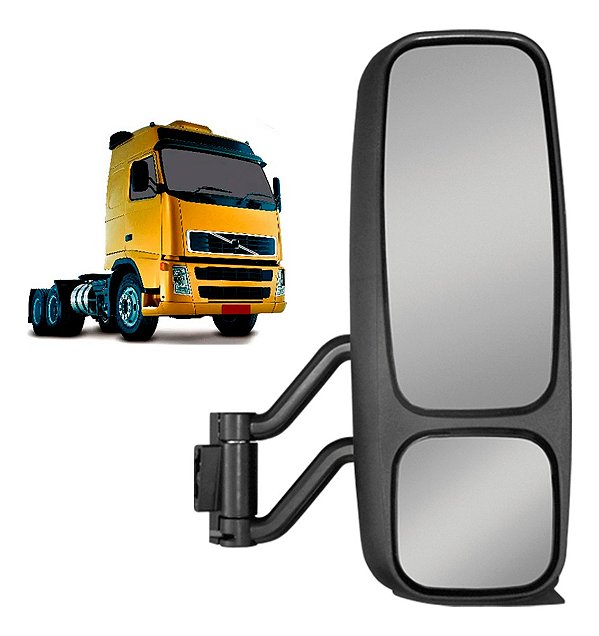 Espelho Retrovisor Volvo Fh Fm Nh Até 2009 E Desembaçador