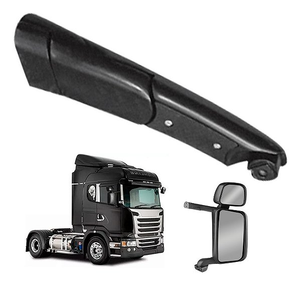 Braco Retrovisor Scania T/r 114/124 P/g/r Direito Aluminio
