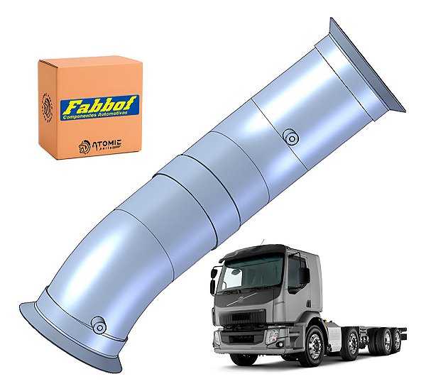 Tubo Cano Motor Escapamento Volvo Vm 330 2012 A 2022 Euro 5