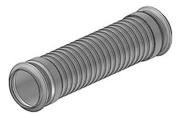 Cano Flexível Inox Escapament Volare V5 V6 V8 V8l 3 Pol 35cm
