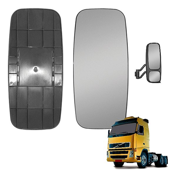 Base Vidro Espelho Retrovisor Volvo Fh/fm/nh Até 2009 Convex