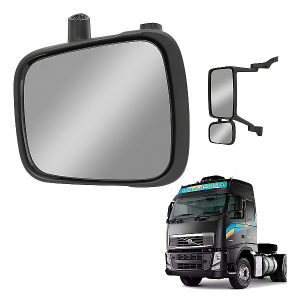 Retrovisor Aux Menor Volvo Fh 2010 A 2014 Fm 2010 A 2021 Le