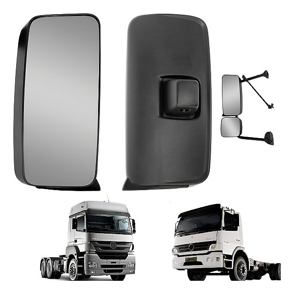 Espelho Retrovisor Mb Axor / Atego 2007 A 2013 Lado Esquerdo