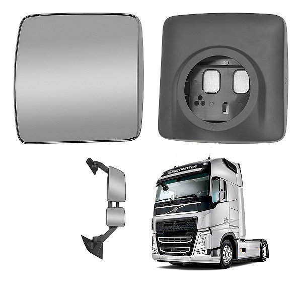 Retrovisor Elétrico Menor Volvo Fh 2015 A 2022 Desembaçad