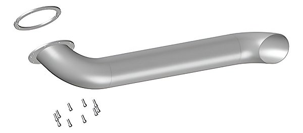Tubo Lateral Crom 5 Mercedes Benz Actros Euro 5  1100mm