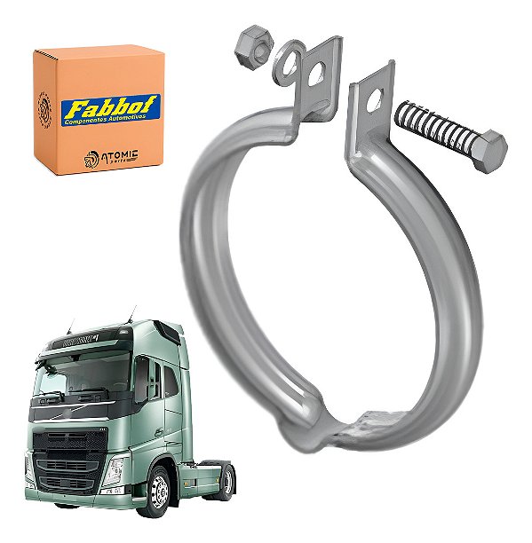 Abraçadeira 5 Polegada Escapamento Volvo Fh 2015/2020 Euro 5