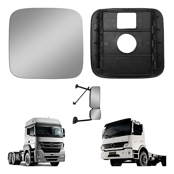 Lente Vidro Retrovisor Menor Mb Axor / Atego 2007 A 2013