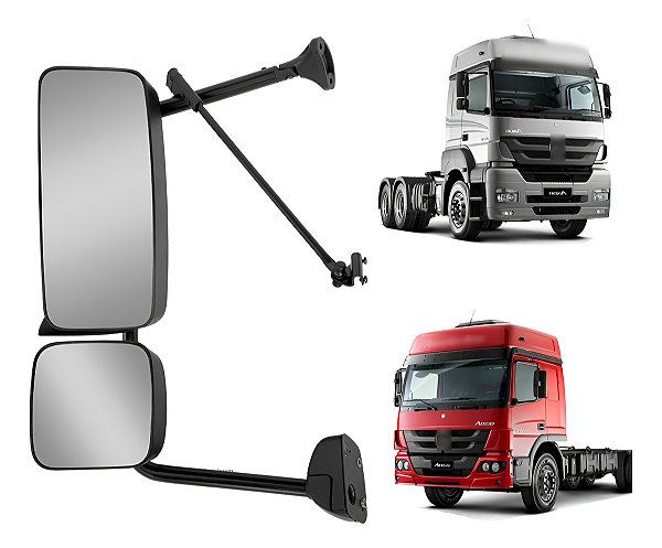 Espelho Retrovisor Mb Axor / Atego 2014 A 2021 Lado Esquerdo