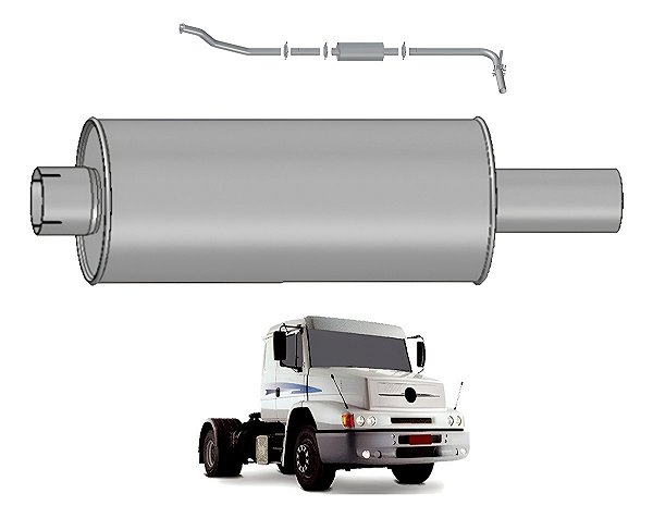 Silencioso Oco Escapamento Mercedes 1630 1924 1929 1930 E3