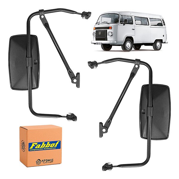 Conjunto Espelho Retrovisor C10 /d10 /f-1000 /kombi /toyota