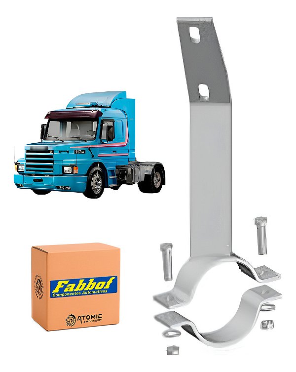 Suporte Tubo Capa Seca Longo Escapamento Scani T/r 113/143