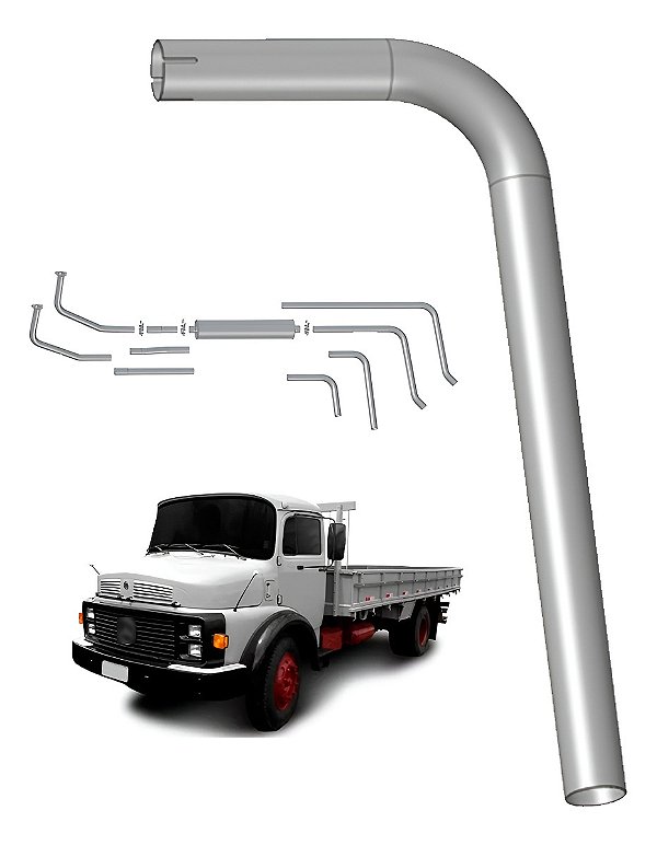 Tubo Term 2,5 Pols Mercedes Benz 1113 A 2217 Medio Aspirado