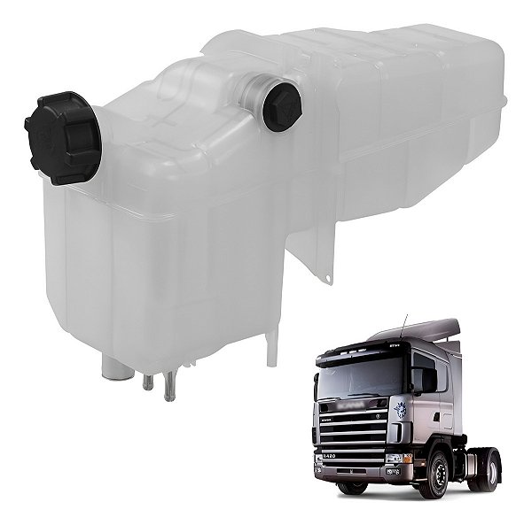 Reservatório Agua Radiador Scania Série 4/5 Com Tampa E Bóia