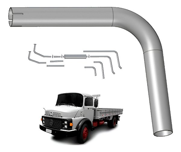 Tubo Term 2,5 Pols Mercedes Benz 1113 A 2217 Curto Aspirado