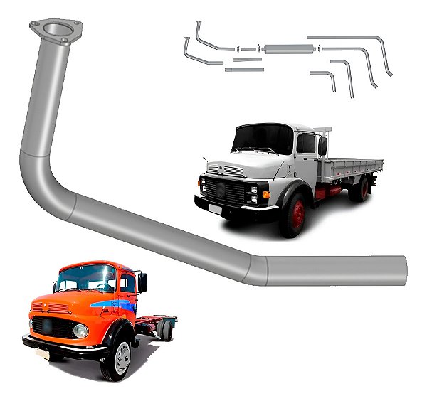 Tubo Cano Diant Escapamento Mercedes 1111 A 2217 - Aspirado