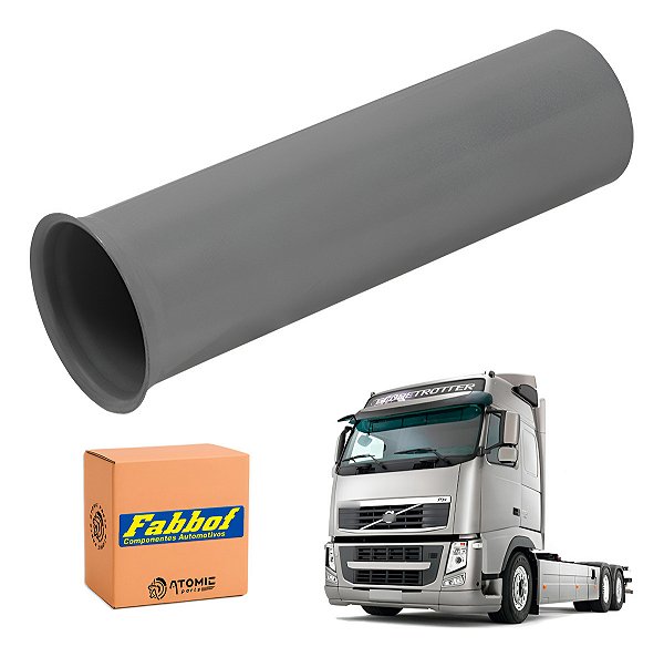 Tubo Cano Escapamento Volvo Fh 5 Poleg Elimina Silencioso