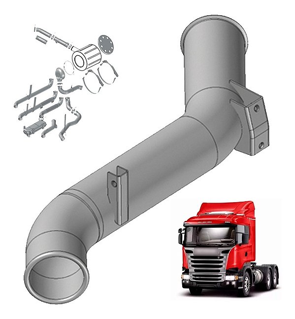 Tubo Terminal Scani Euro 5 (elimina Silencioso 1862538)